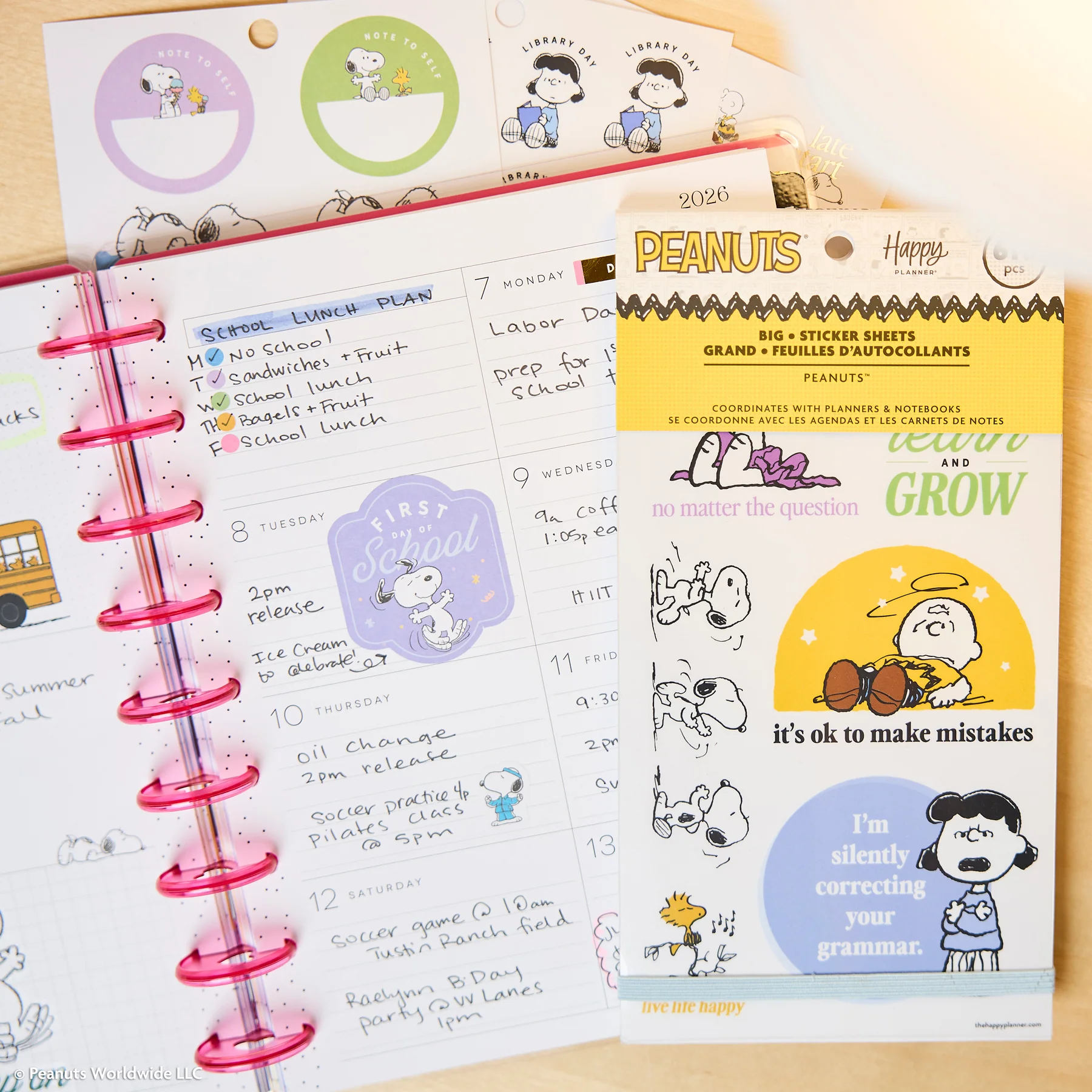 PEANUTS™ Teacher - Value Pack Stickers - Big - Image 7