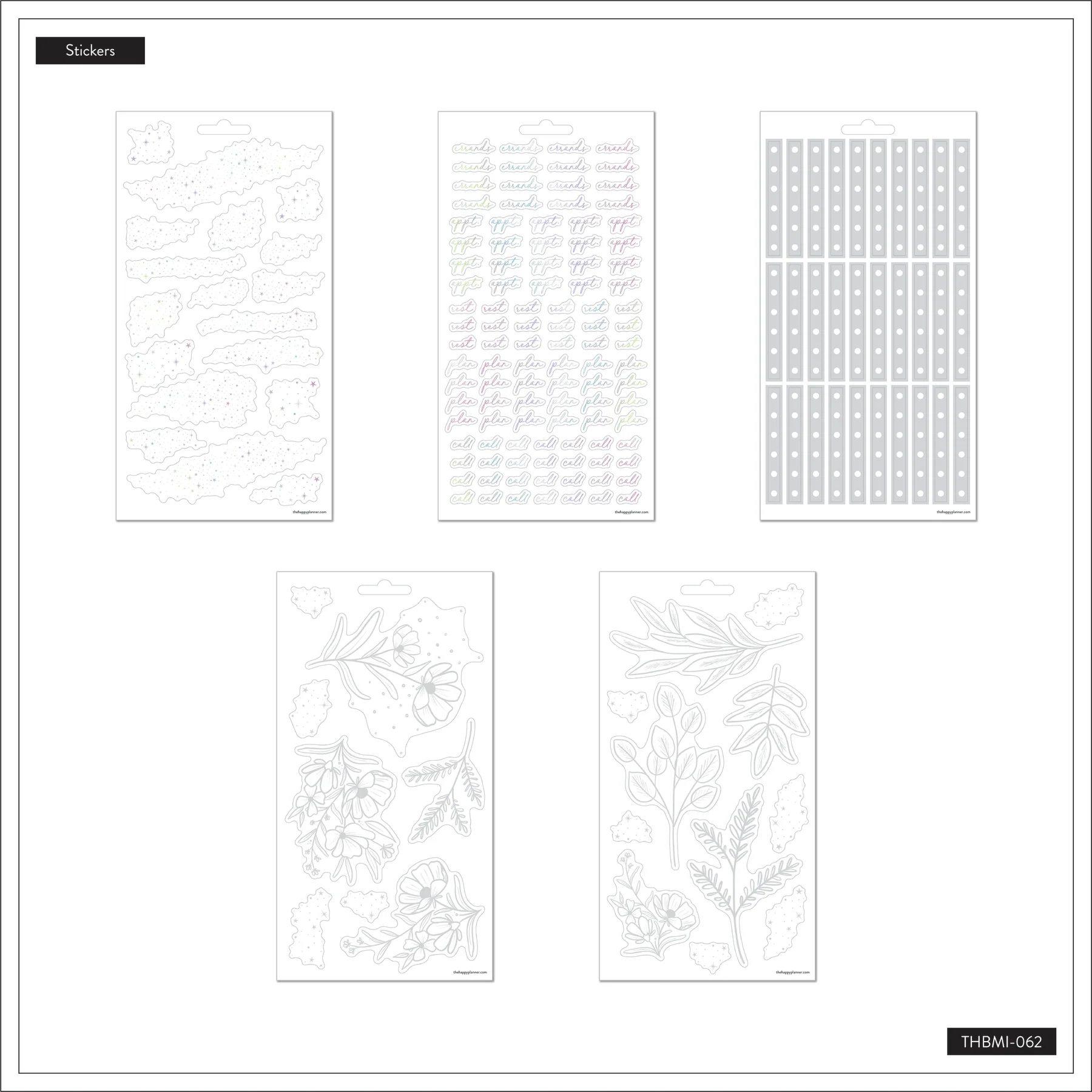 Plan Your Best Life - Black Filler Paper + Clear Stickers Bundle - Image 11