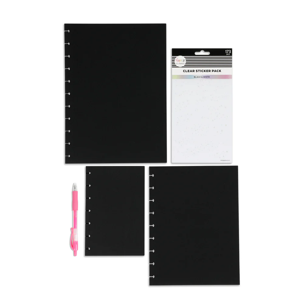 Plan Your Best Life - Black Filler Paper + Clear Stickers Bundle - Image 3