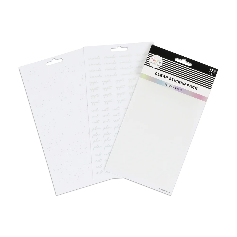 Plan Your Best Life - Black Filler Paper + Clear Stickers Bundle - Image 5