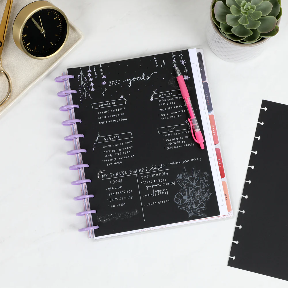 Plan Your Best Life - Black Filler Paper + Clear Stickers Bundle - Image 8
