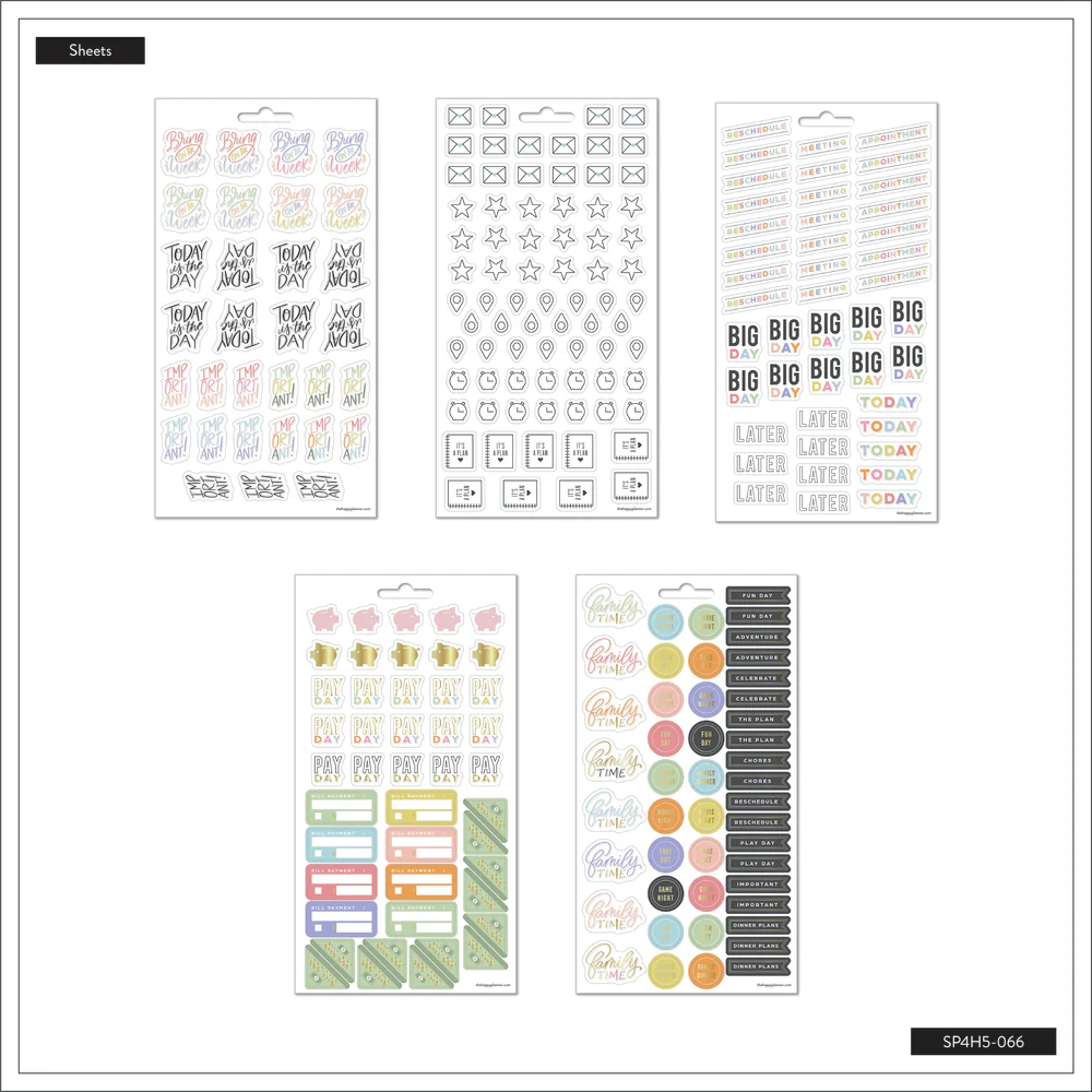 Planner Essentials - 5 Sticker Sheets - Image 4