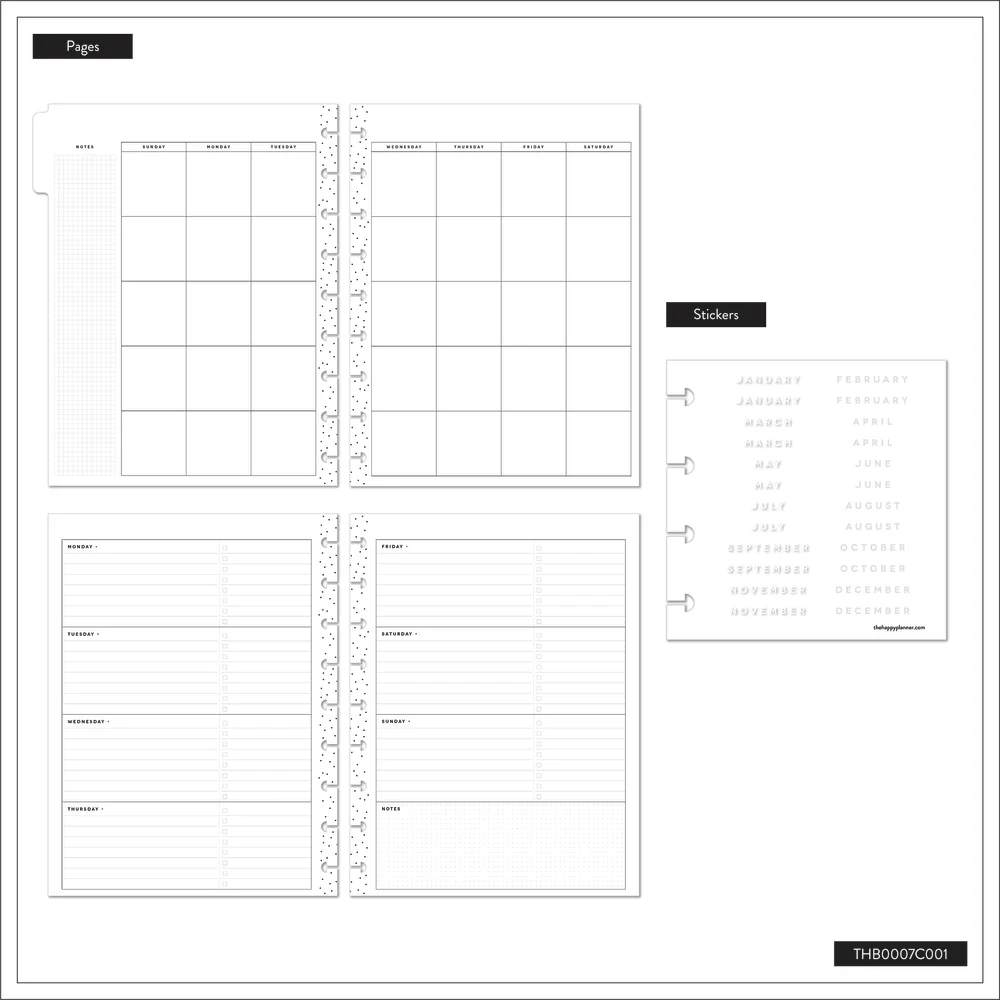 Planning 101 - Classic Undated Planner Starter Bundle - Image 7