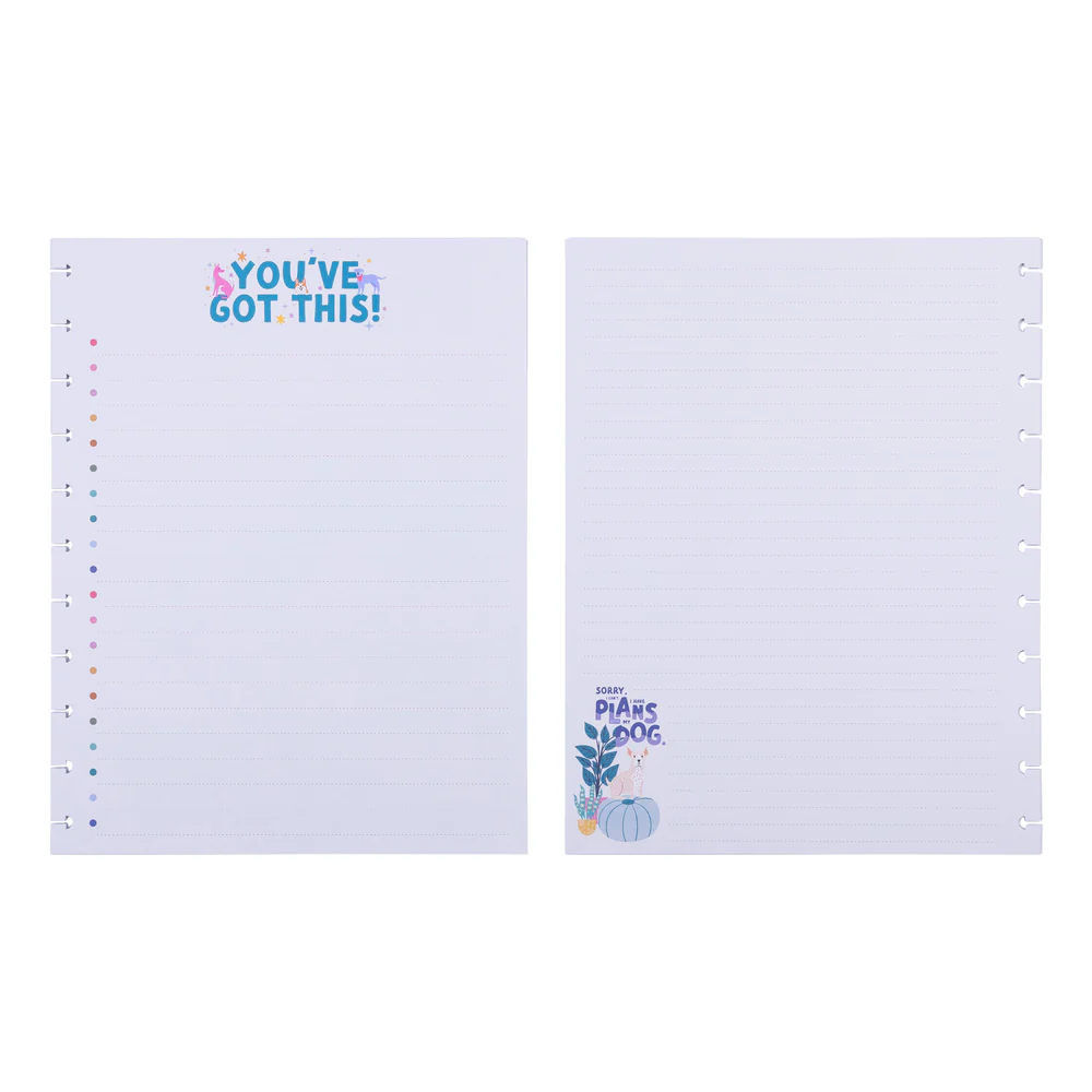 Playful Pups - Checklist + Dotted Lined Big Filler Paper - 40 Sheets - Image 3