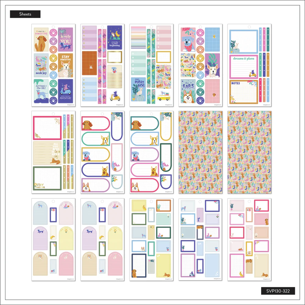 Playful Pups - Value Pack Stickers - Image 6