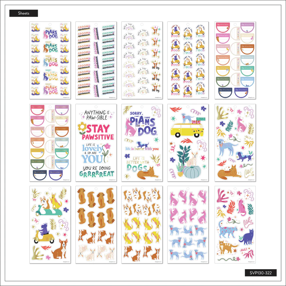 Playful Pups - Value Pack Stickers - Image 7
