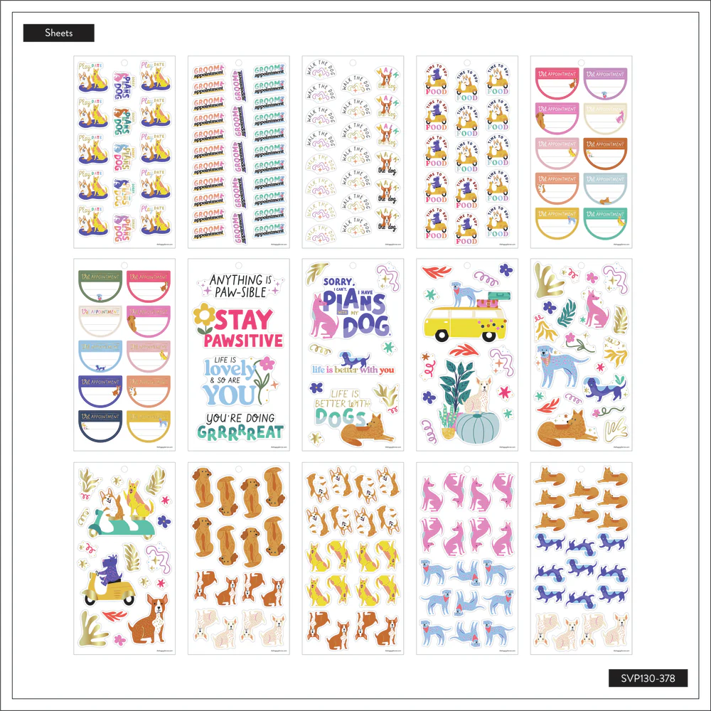 Playful Pups - Value Pack Stickers - Big - Image 6