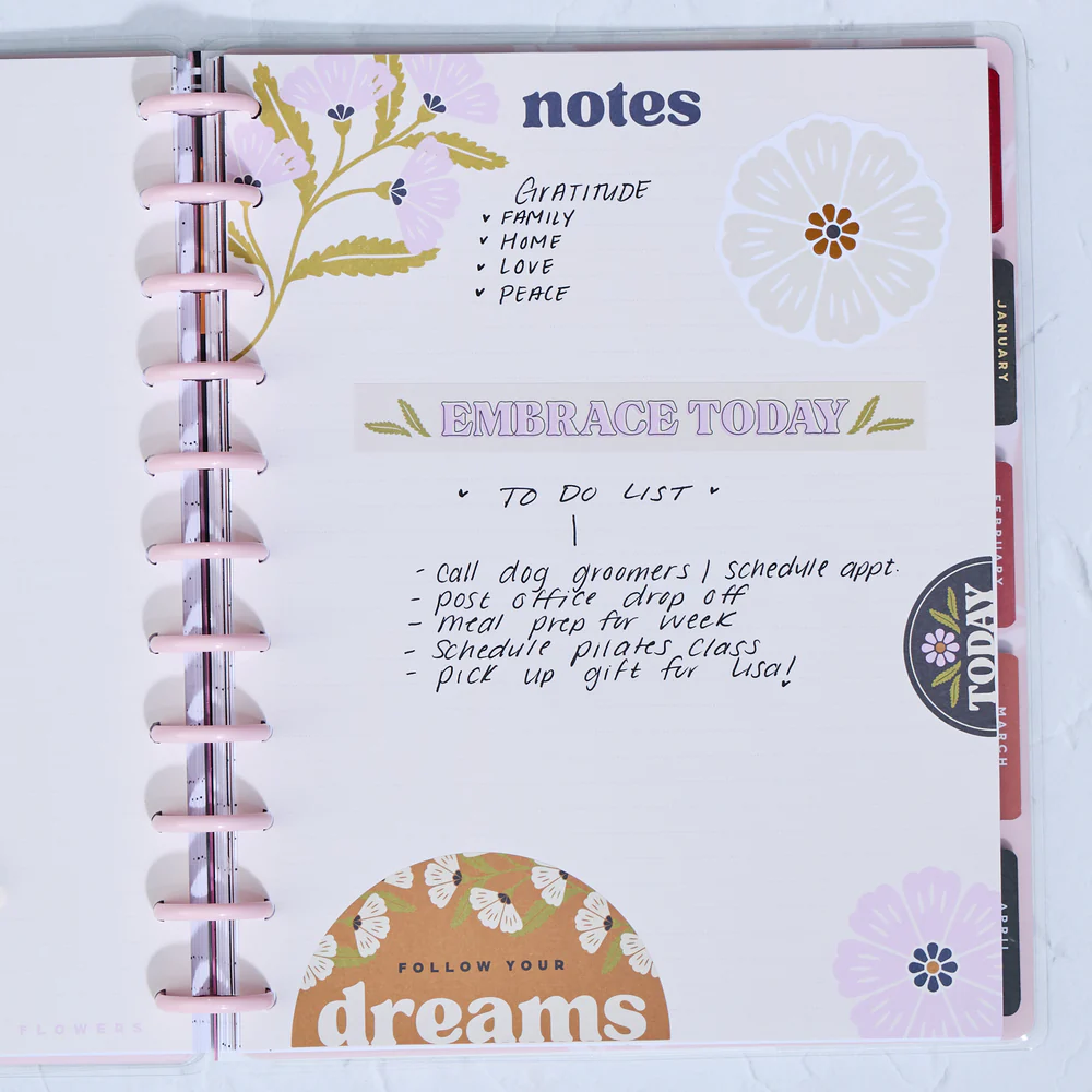 Plum Happy - Dotted Lined Big Filler Paper - 40 Sheets - Image 3