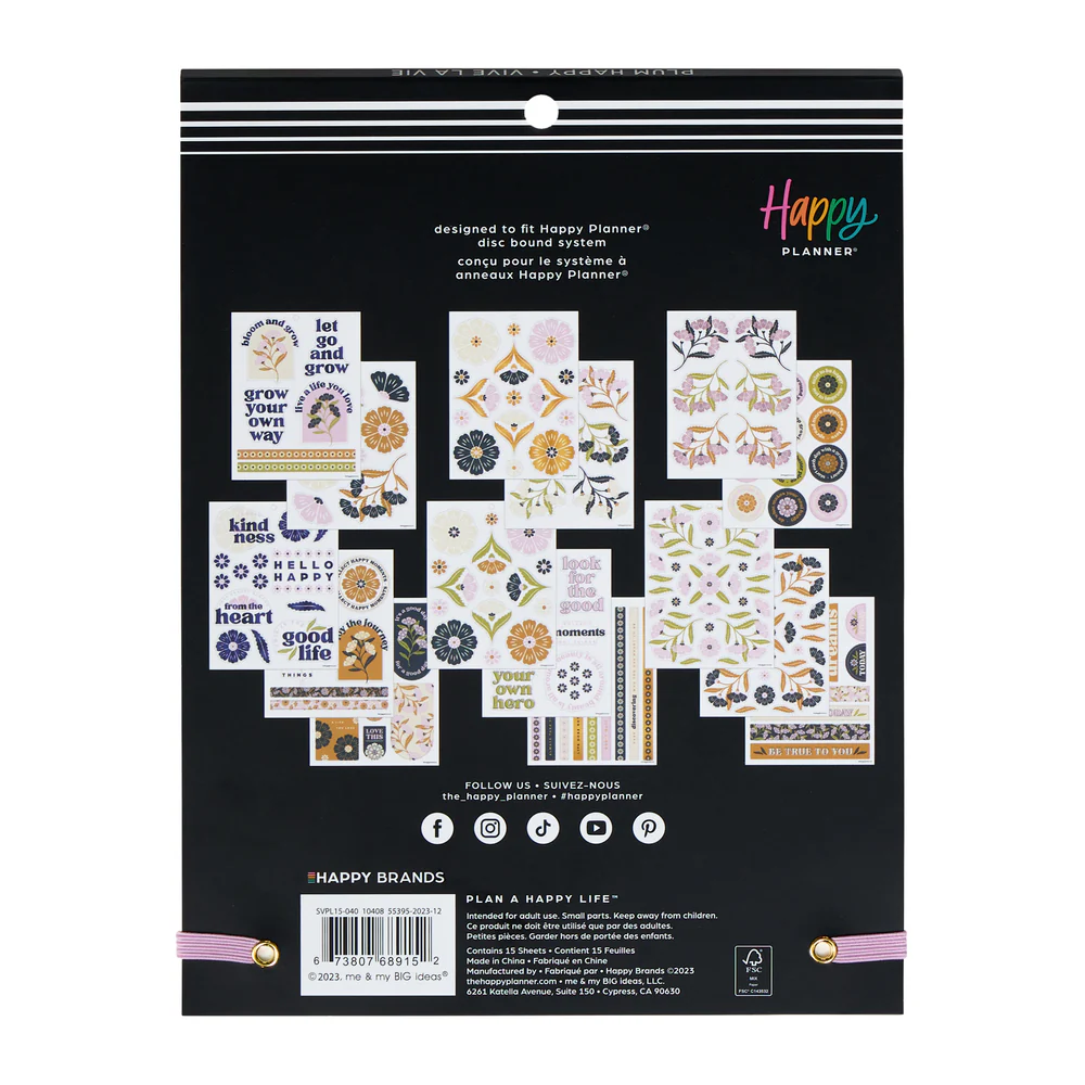 Plum Happy - Large Value Pack Stickers - Image 7