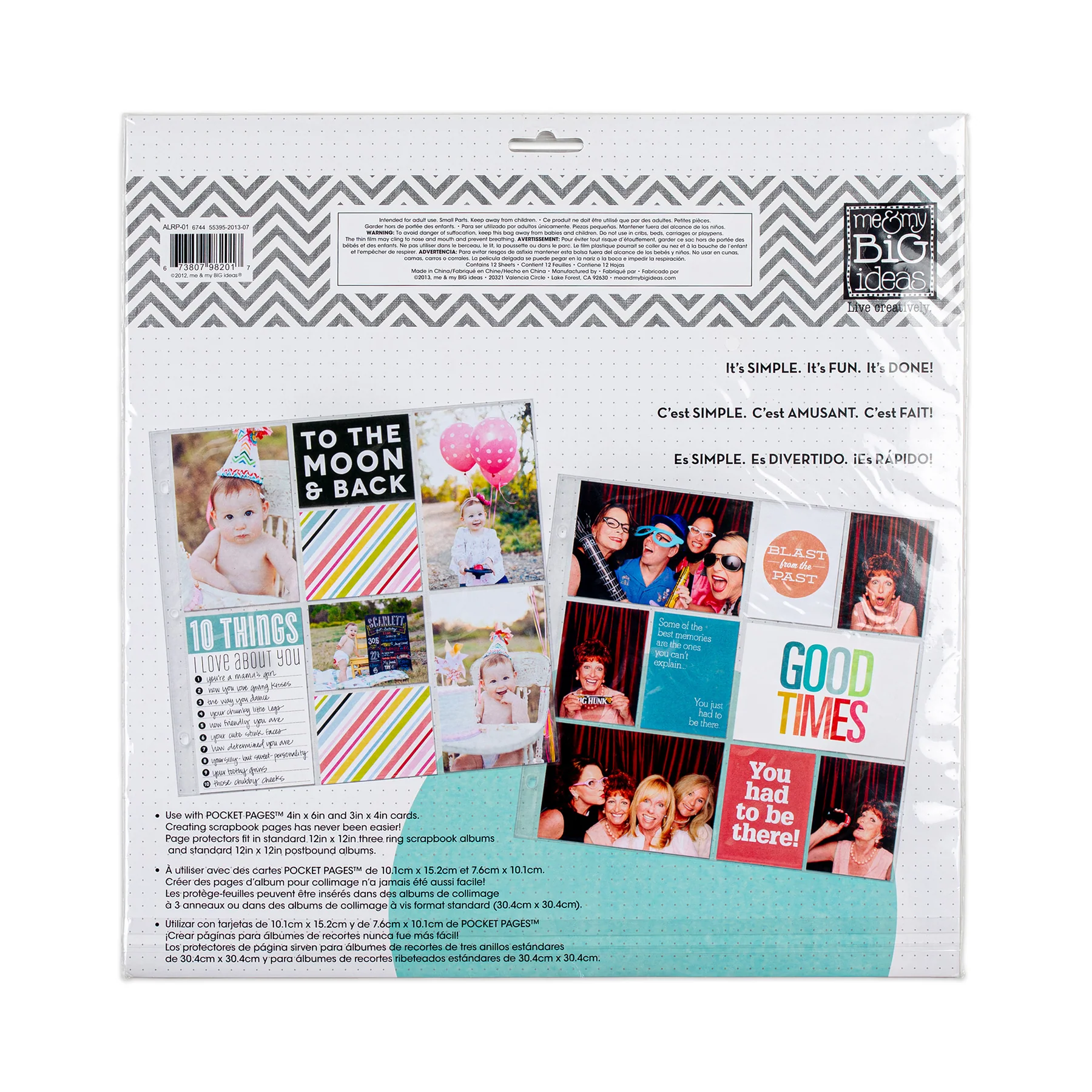 Pocket Pages Layout 1 - Page Protectors - 3 Ring - Image 3