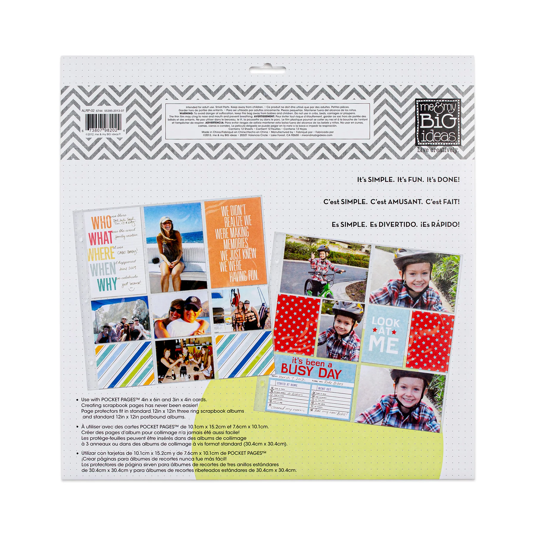 Pocket Pages Layout 2 - Page Protectors - 3 Ring - Image 3