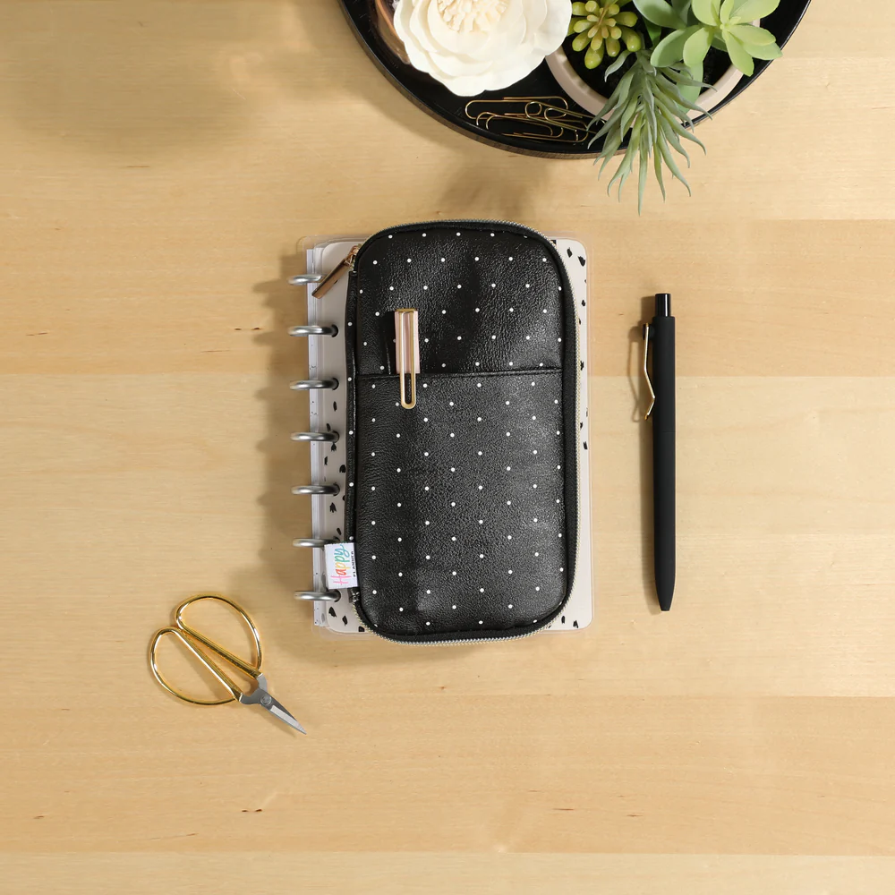 Polka Dot - Banded Accessory Zip Pouch - Image 3