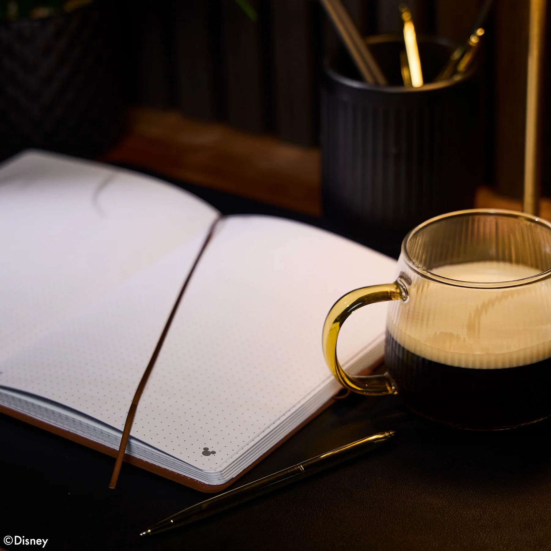 Premium Disney Mickey Mouse - Espresso - Dot Grid Book Bound Journal - 80 Sheets - Image 11