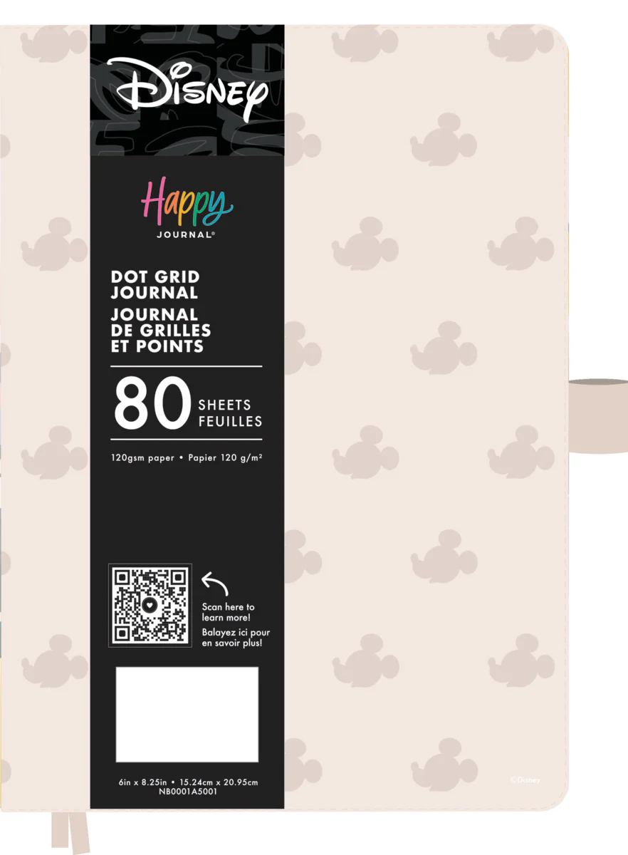 Premium Disney Mickey Mouse - Ivory - Dot Grid Book Bound Journal - 80 Sheets - Image 23