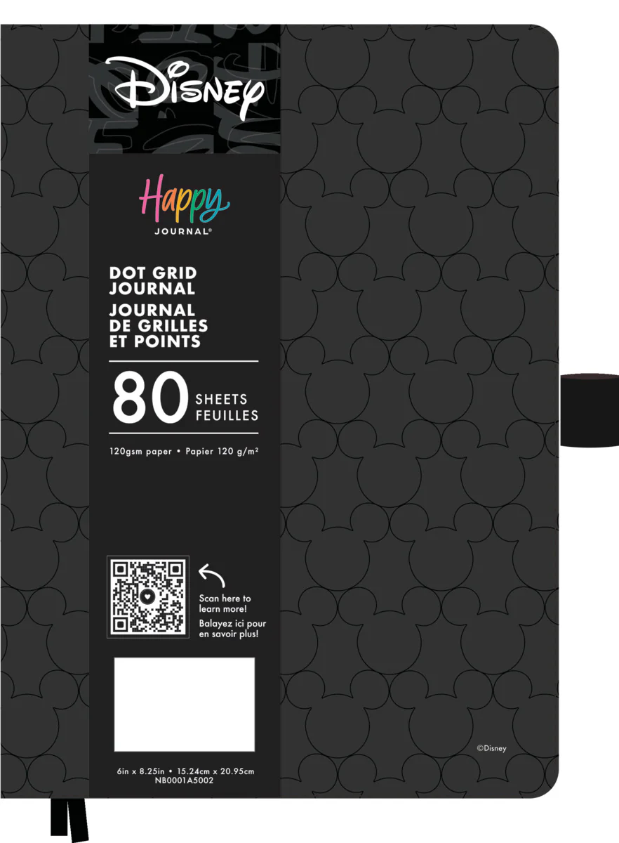 Premium Disney Mickey Mouse - Obsidian - Dot Grid Book Bound Journal - 80 Sheets - Image 21
