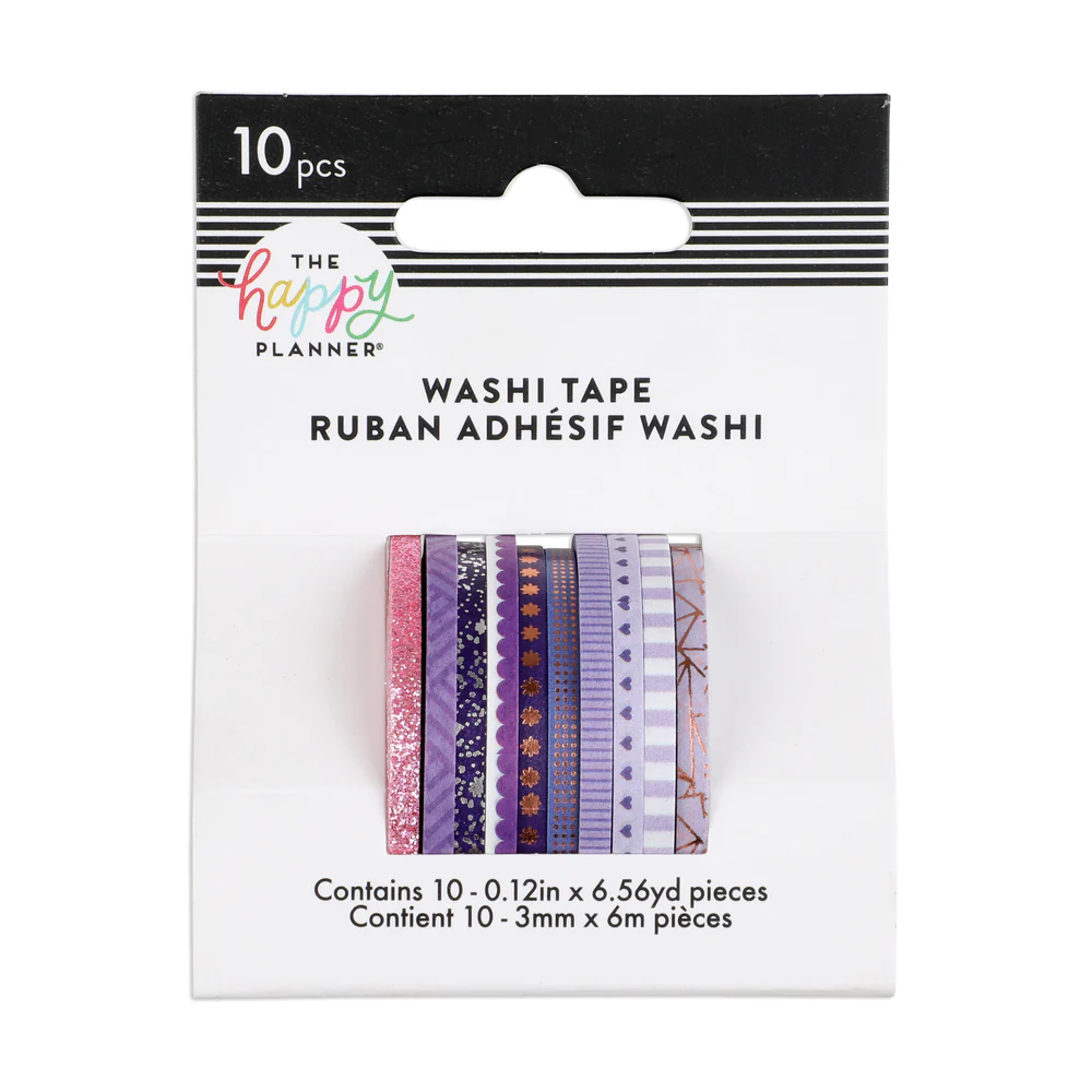 Purple Hues Skinny Washi Tape - Image 2