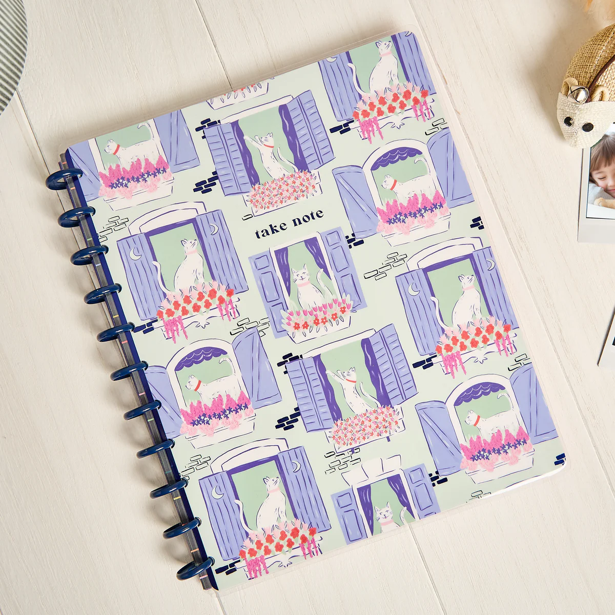Purrfect Seasonal Cats - Dotted Lined Big Notebook - 60 Sheets - Image 23