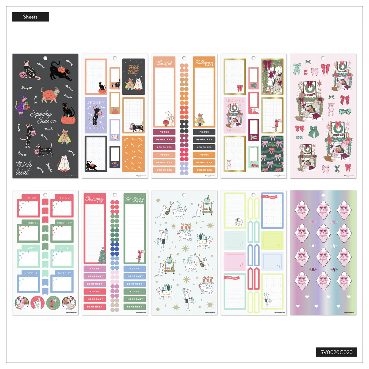 Purrfect Seasonal Cats - Value Pack Stickers - Image 10
