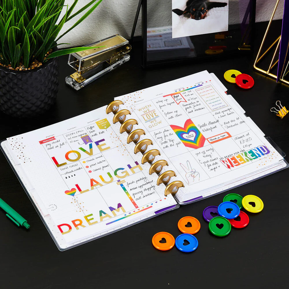Rainbow Pride Planner - Classic Vertical Undated Planner - 12 Months - Image 8