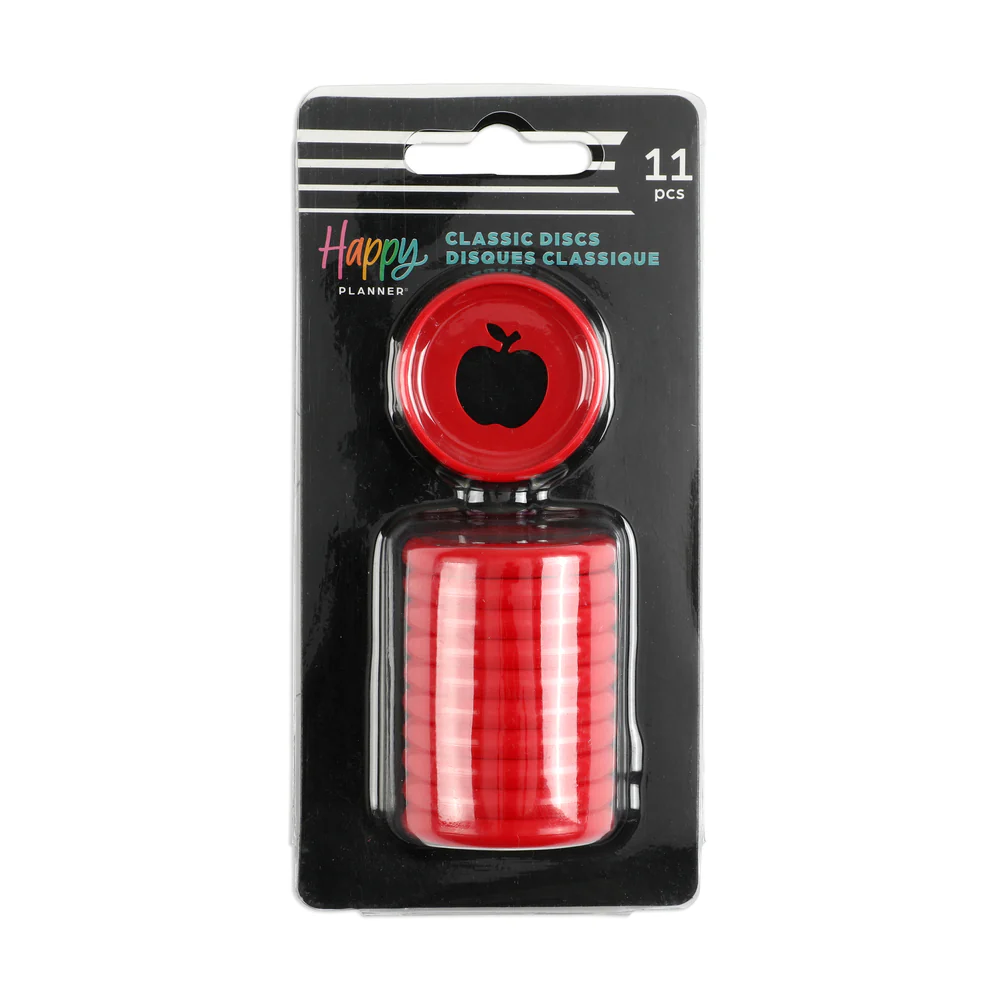 Red Apple Cutout - Medium Plastic Disc Set - Image 4