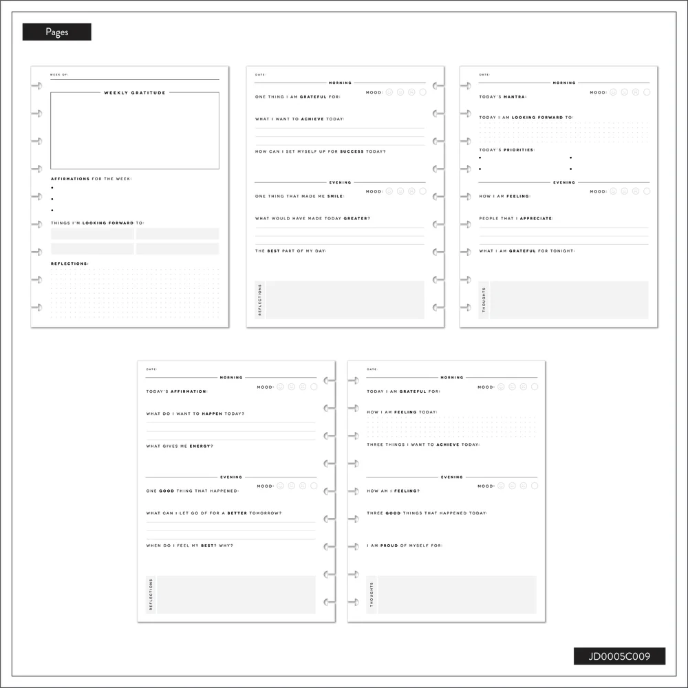 Reflect & Grow - Classic Guided Gratitude Journal - 80 Sheets - Image 12