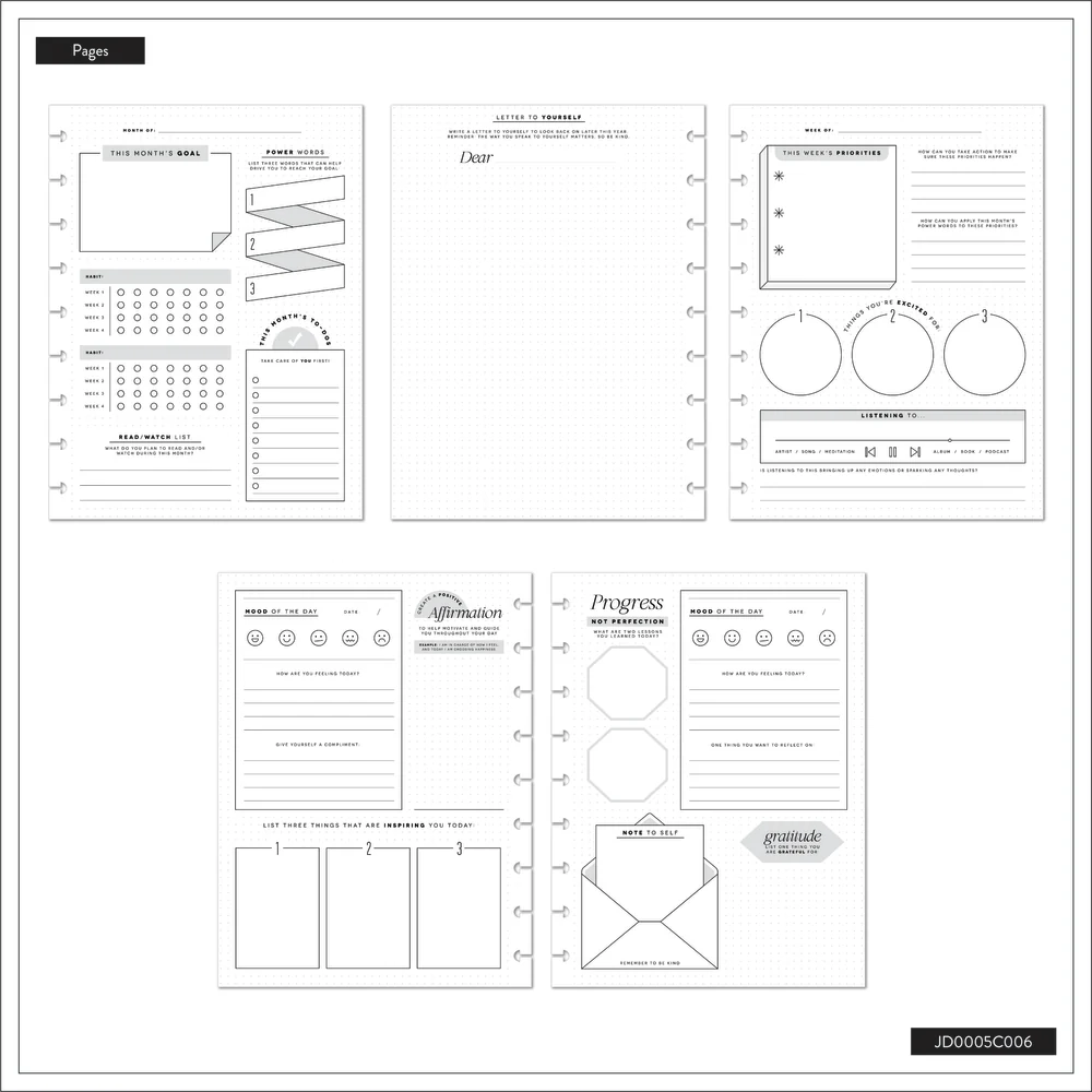 Reflect & Grow - Classic Guided Mood Journal - 80 Sheets - Image 11