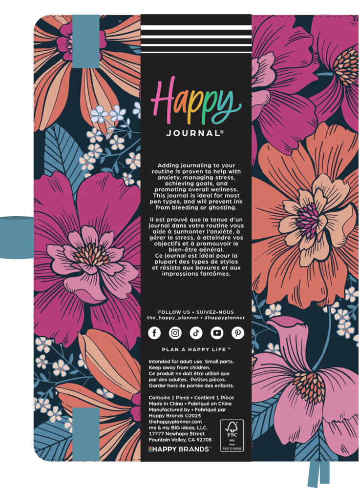 Retro Blooms - Bullet Dot Grid Happy Journal® - 80 Sheets - 160gsm Paper - Image 10