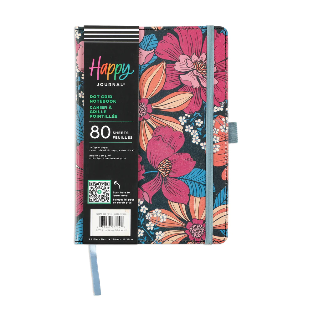 Retro Blooms - Bullet Dot Grid Happy Journal® - 80 Sheets - 160gsm Paper - Image 8