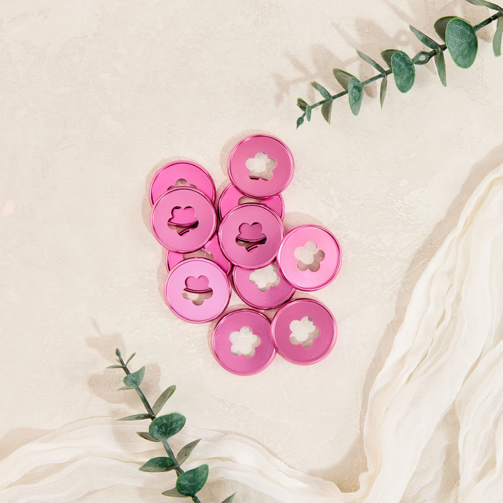 Rosy Flower Cutout - Medium Metal Disc Set - Image 3