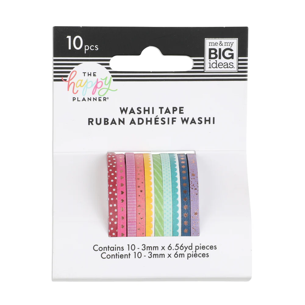 ROYGBIV(Rainbow) Skinny Washi Tape - Image 2