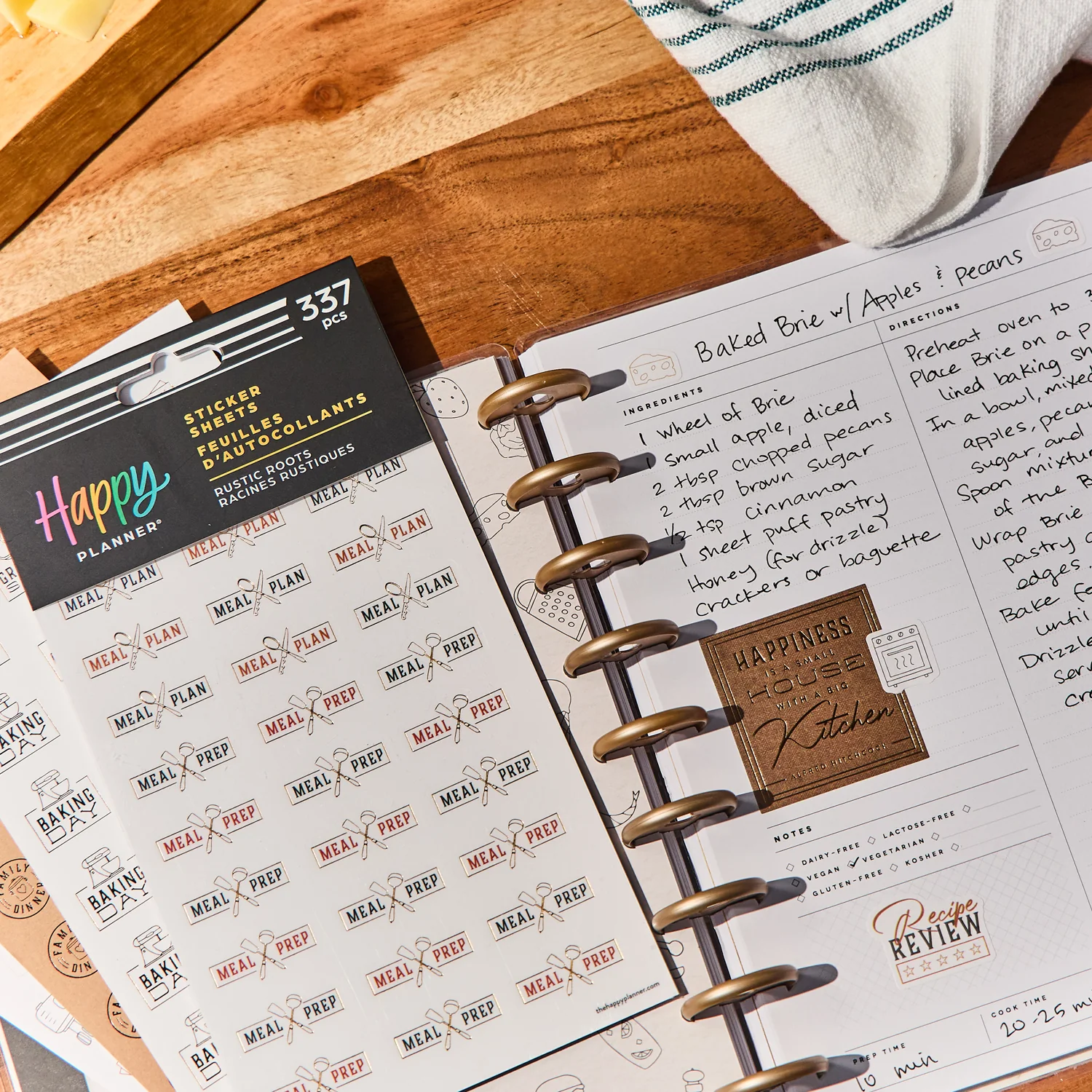 Rustic Roots Meal Planning - 10 Sticker Sheets - Image 2