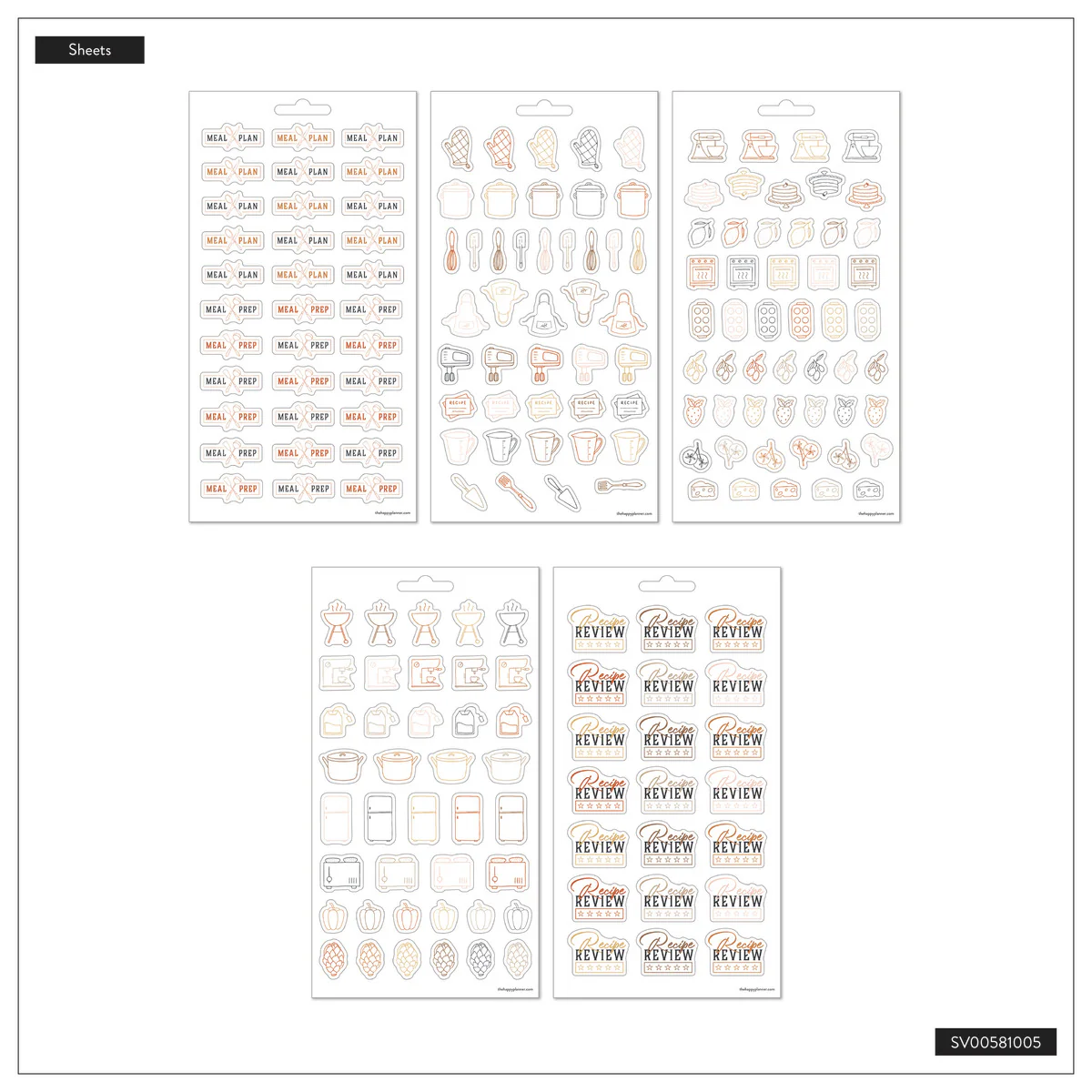 Rustic Roots Meal Planning - 10 Sticker Sheets - Image 7