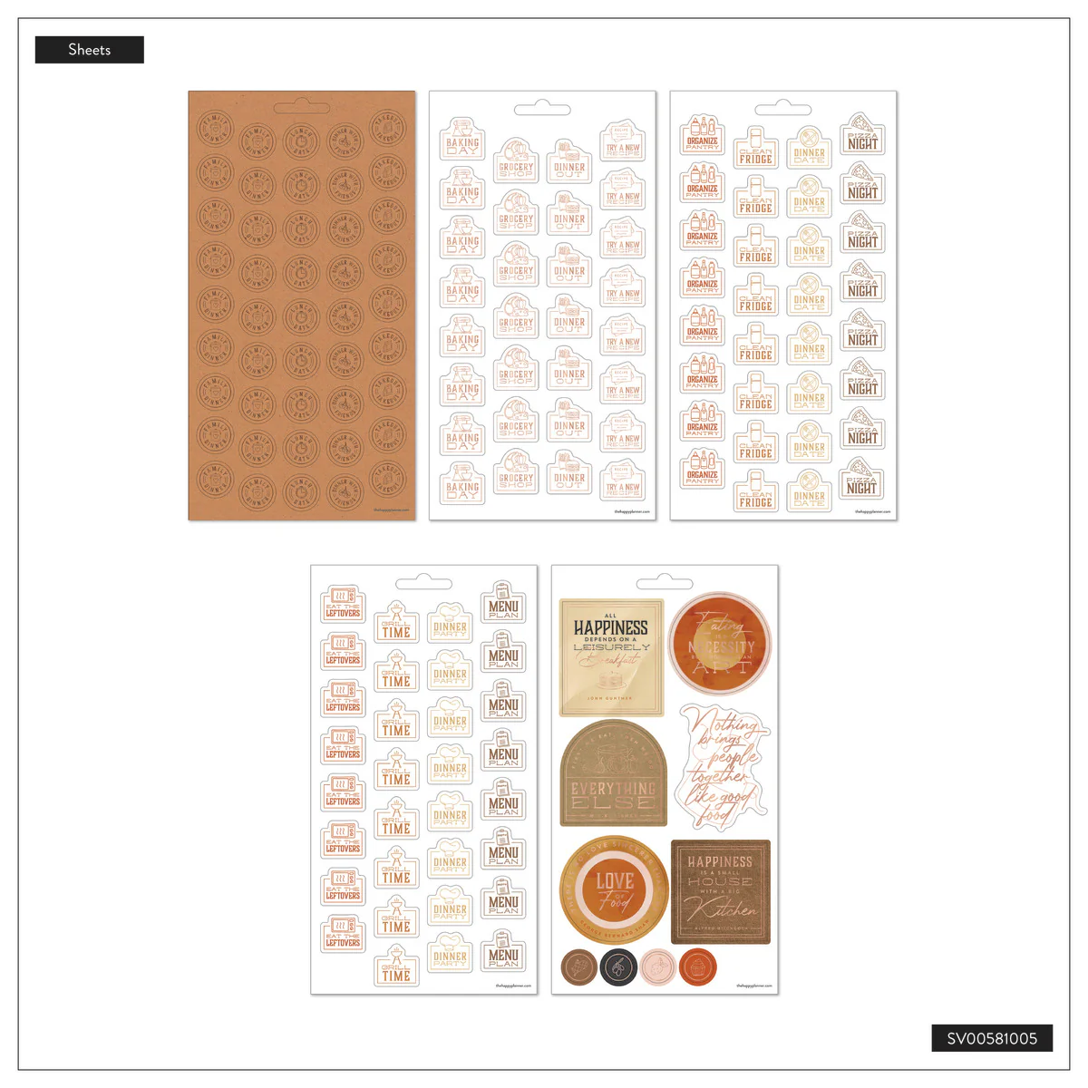 Rustic Roots Meal Planning - 10 Sticker Sheets - Image 8