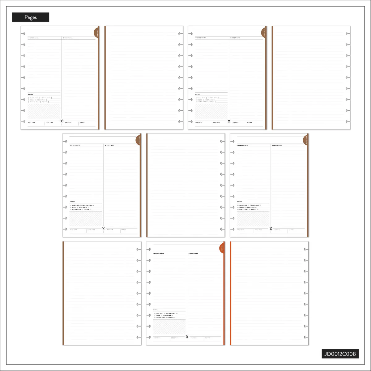 Rustic Roots Meal Planning - Classic Guided Meal Planning Journal - 80 Sheets - Image 14