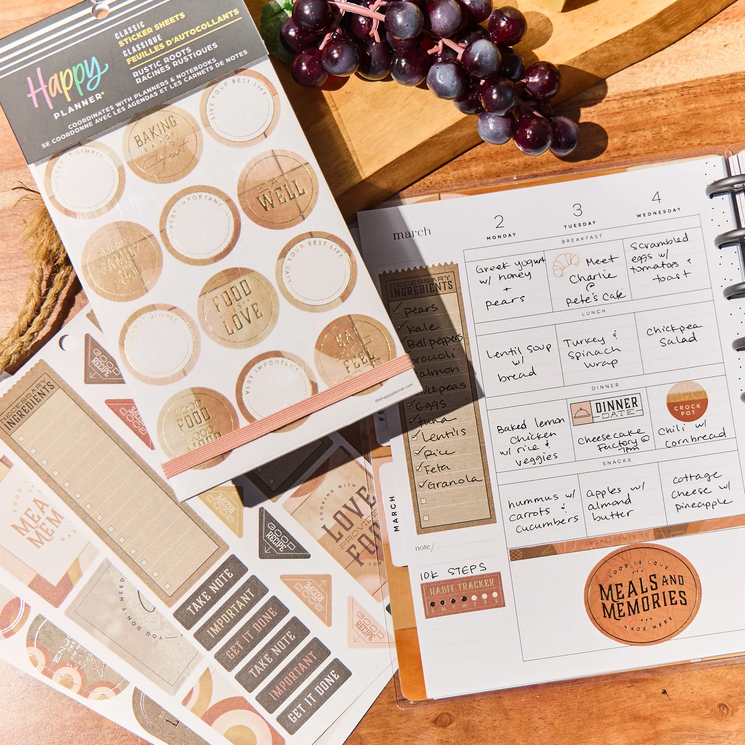 Rustic Roots Meal Planning - Value Pack Stickers - Image 2