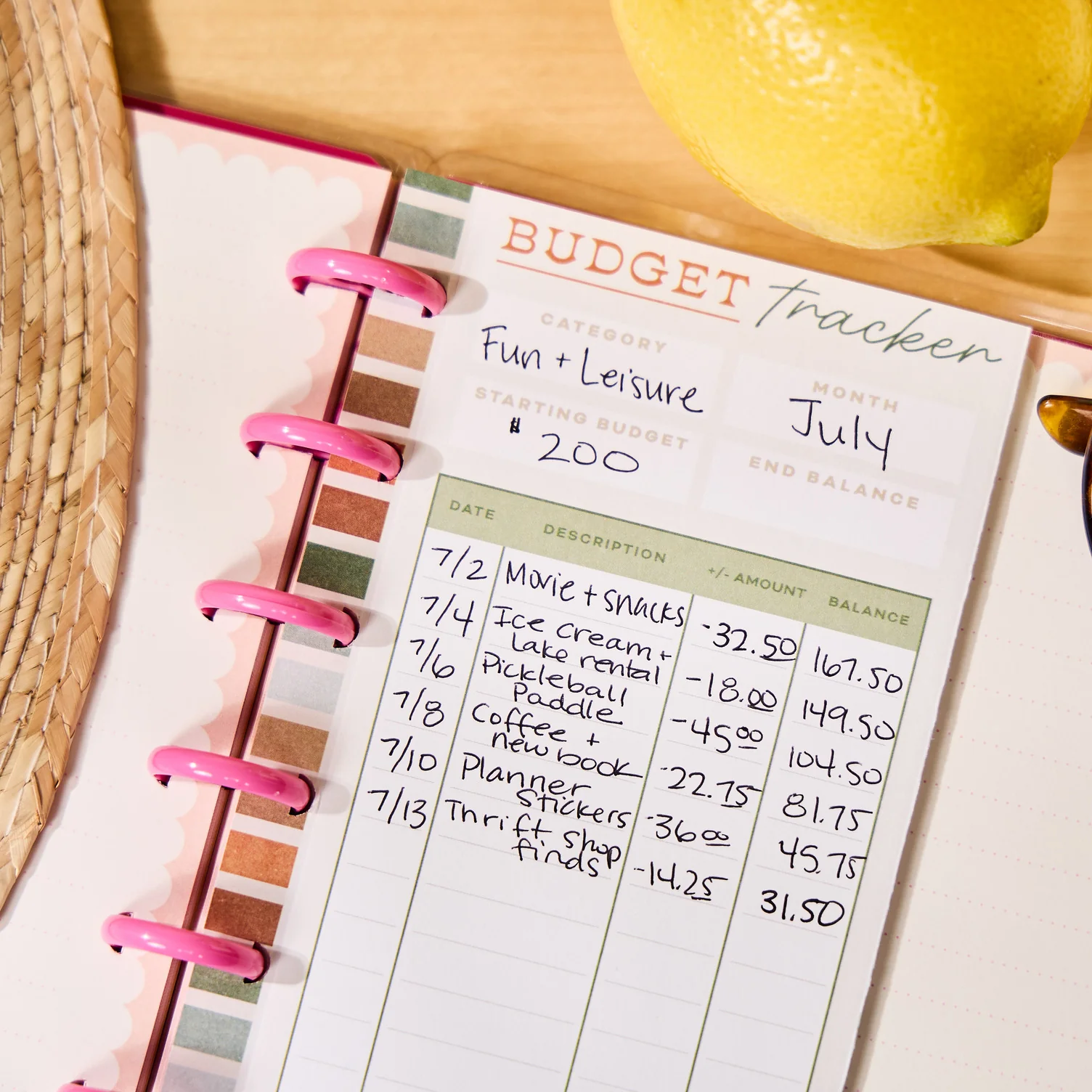 Sage & Terracotta Budget - Budget Classic Filler Paper - 40 Sheets - Image 4