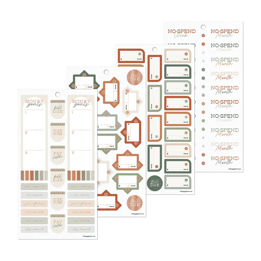 Sage & Terracotta Budget - Value Pack Stickers - Image 4
