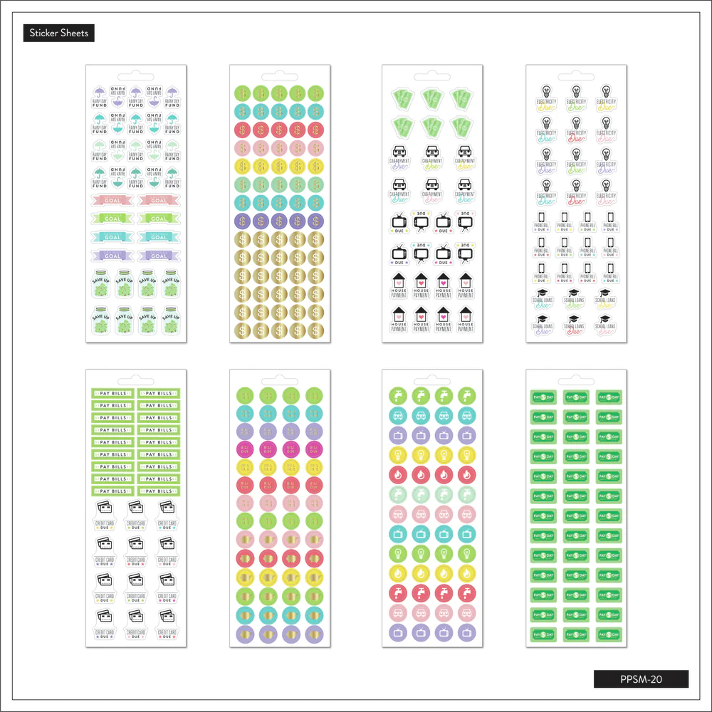 Save Up Budget - 8 Sticker Sheets - Image 6