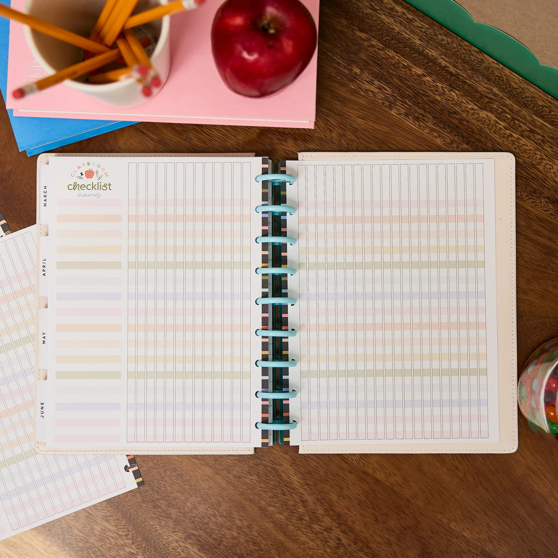 School Doodles - Classic Teacher Checklist Filler Paper - 40 Sheets - Image 4
