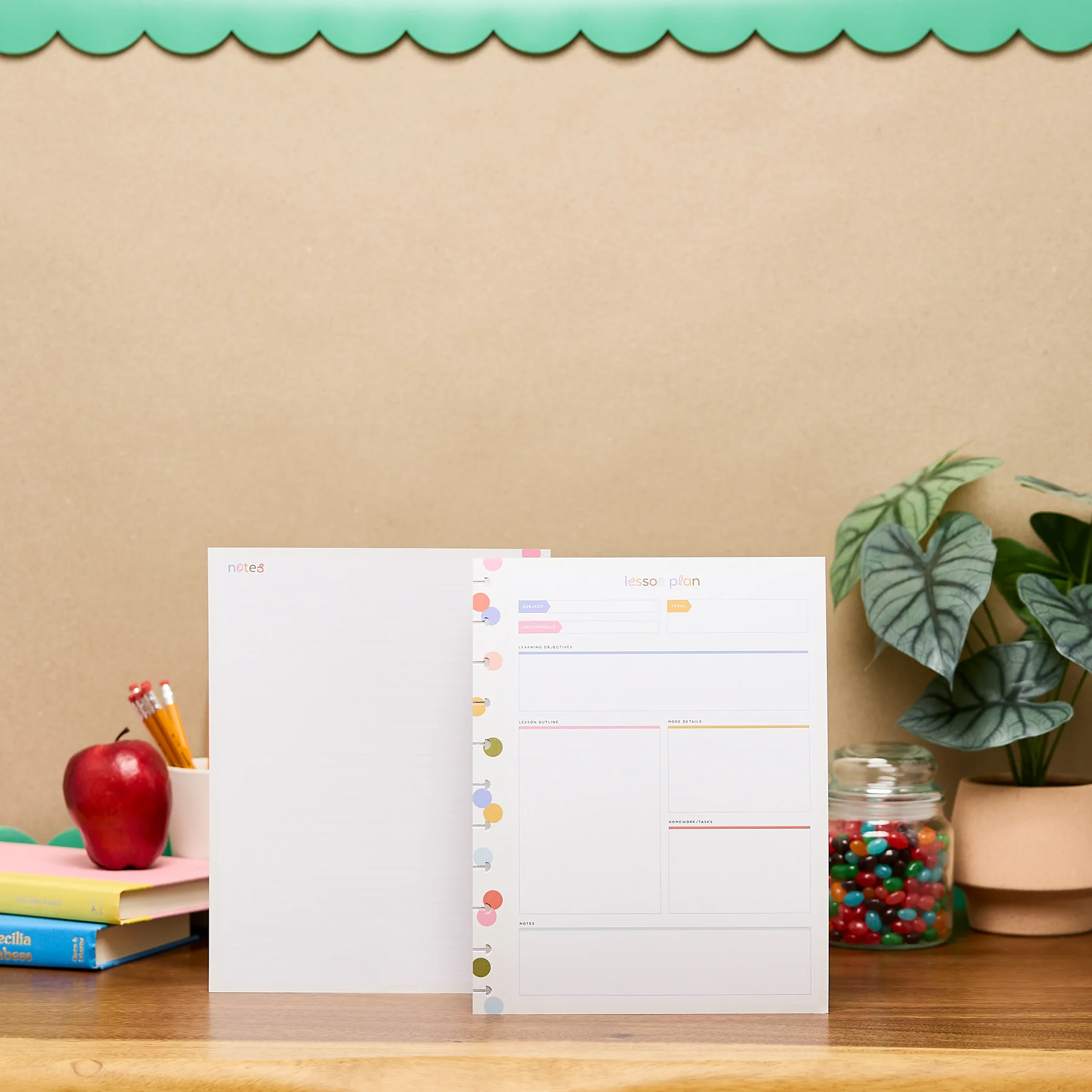 School Doodles - Lesson Plan Big Filler Paper - 40 Sheets - Image 3