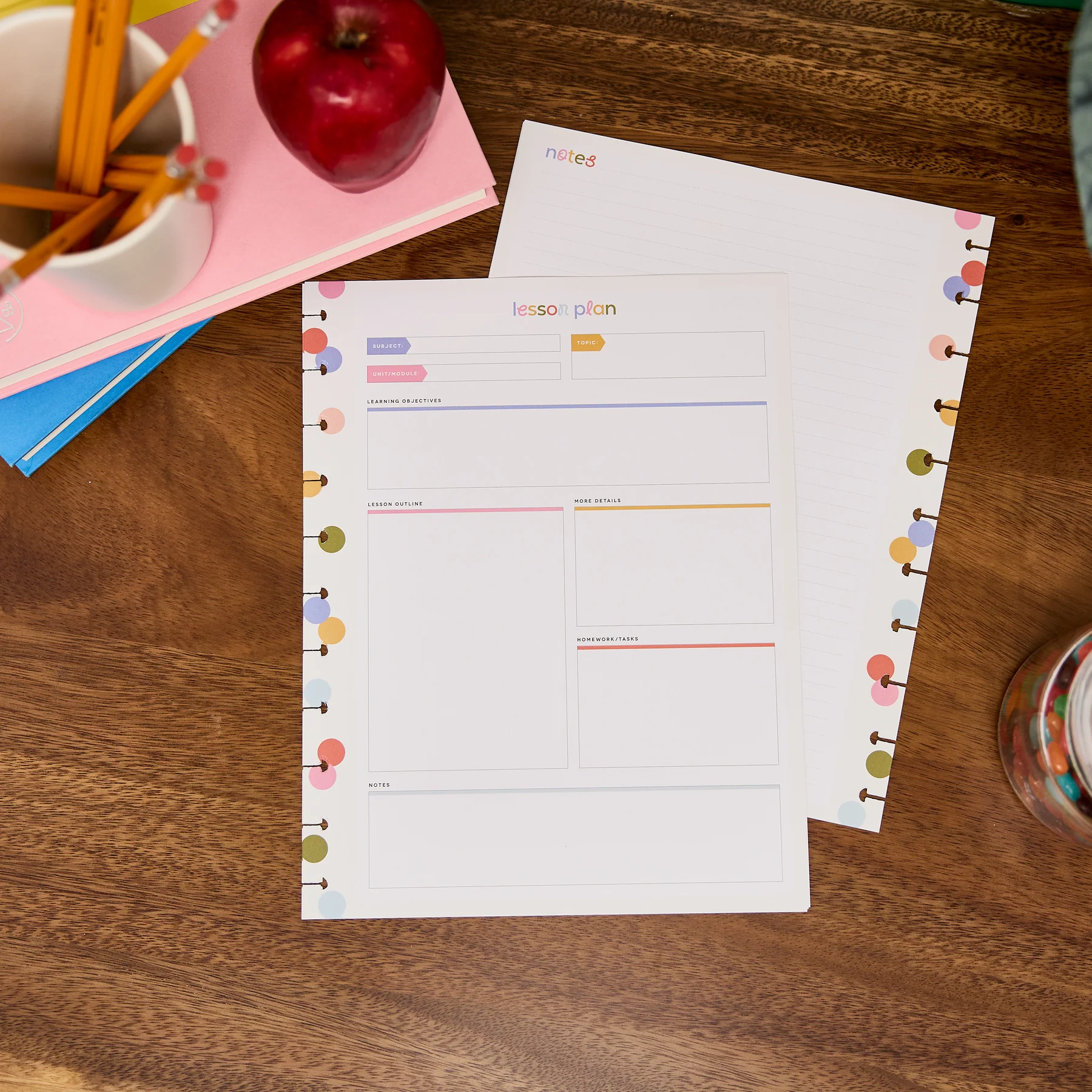 School Doodles - Lesson Plan Big Filler Paper - 40 Sheets - Image 6