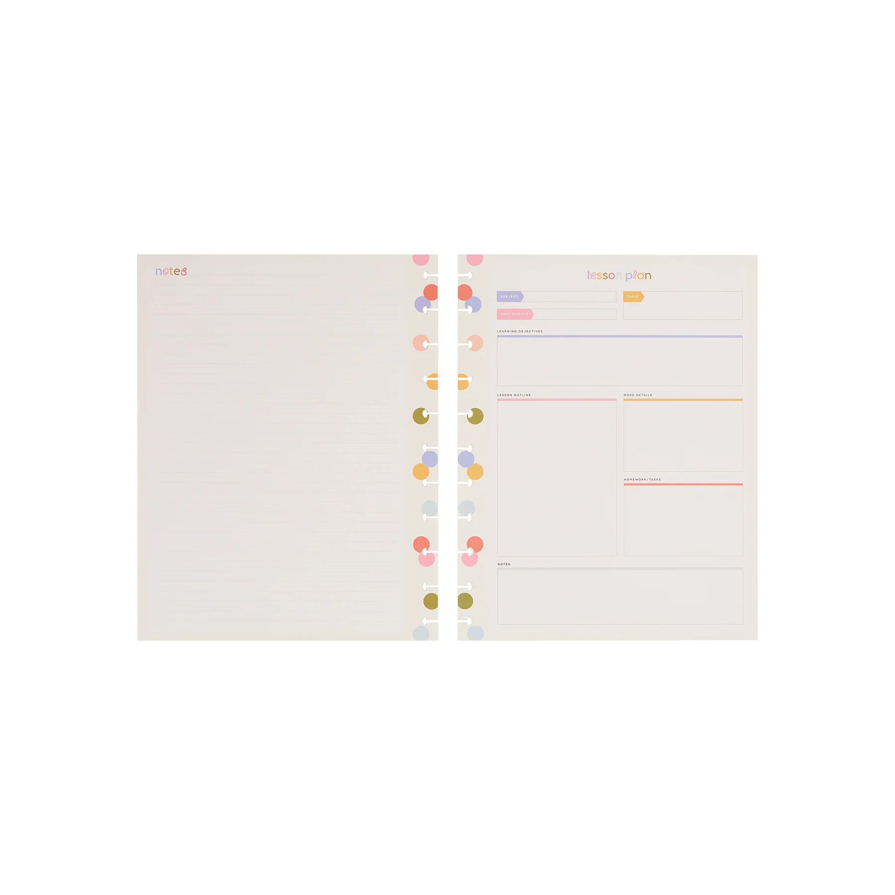 School Doodles - Lesson Plan Big Filler Paper - 40 Sheets - Image 7