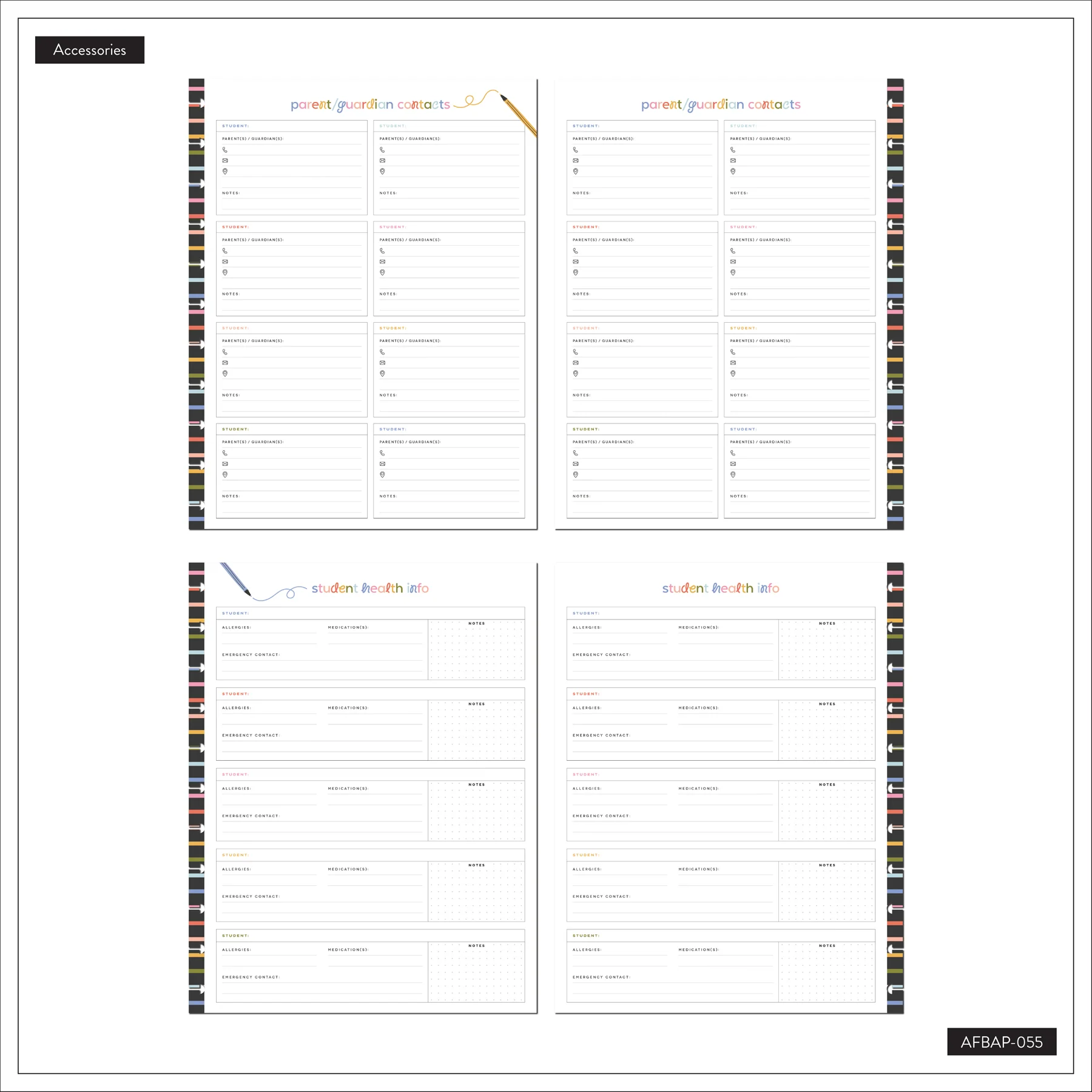 School Doodles - Parent & Student Info - Big Accessory Pack - Image 15