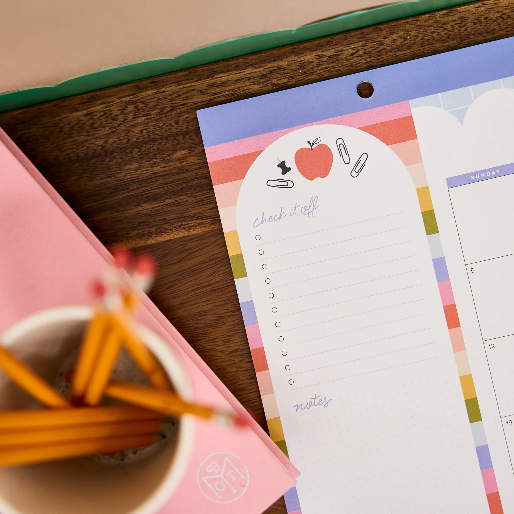 School Doodles - Small Desk Calendar - 12 Months - Image 3