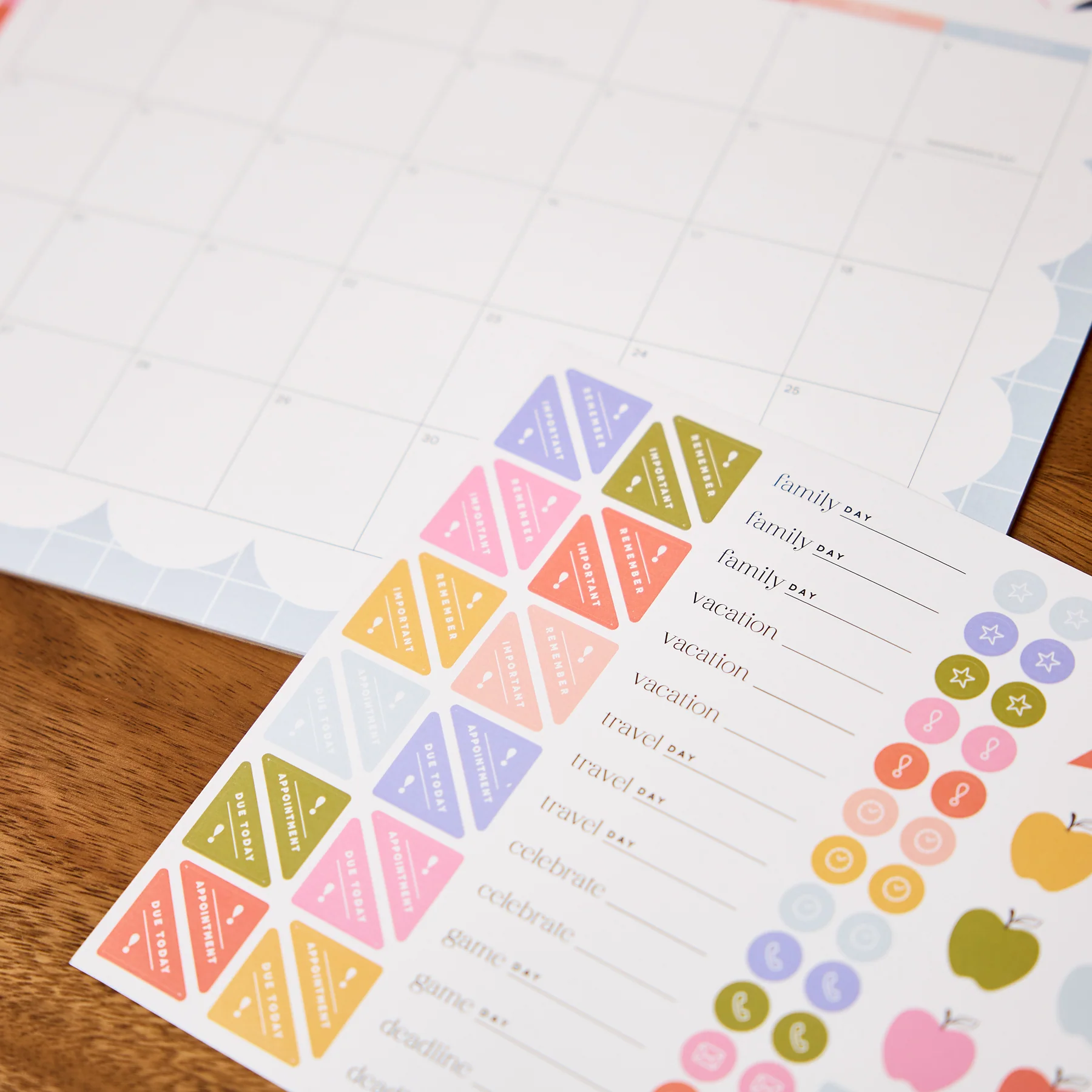 School Doodles - Small Desk Calendar - 12 Months - Image 5