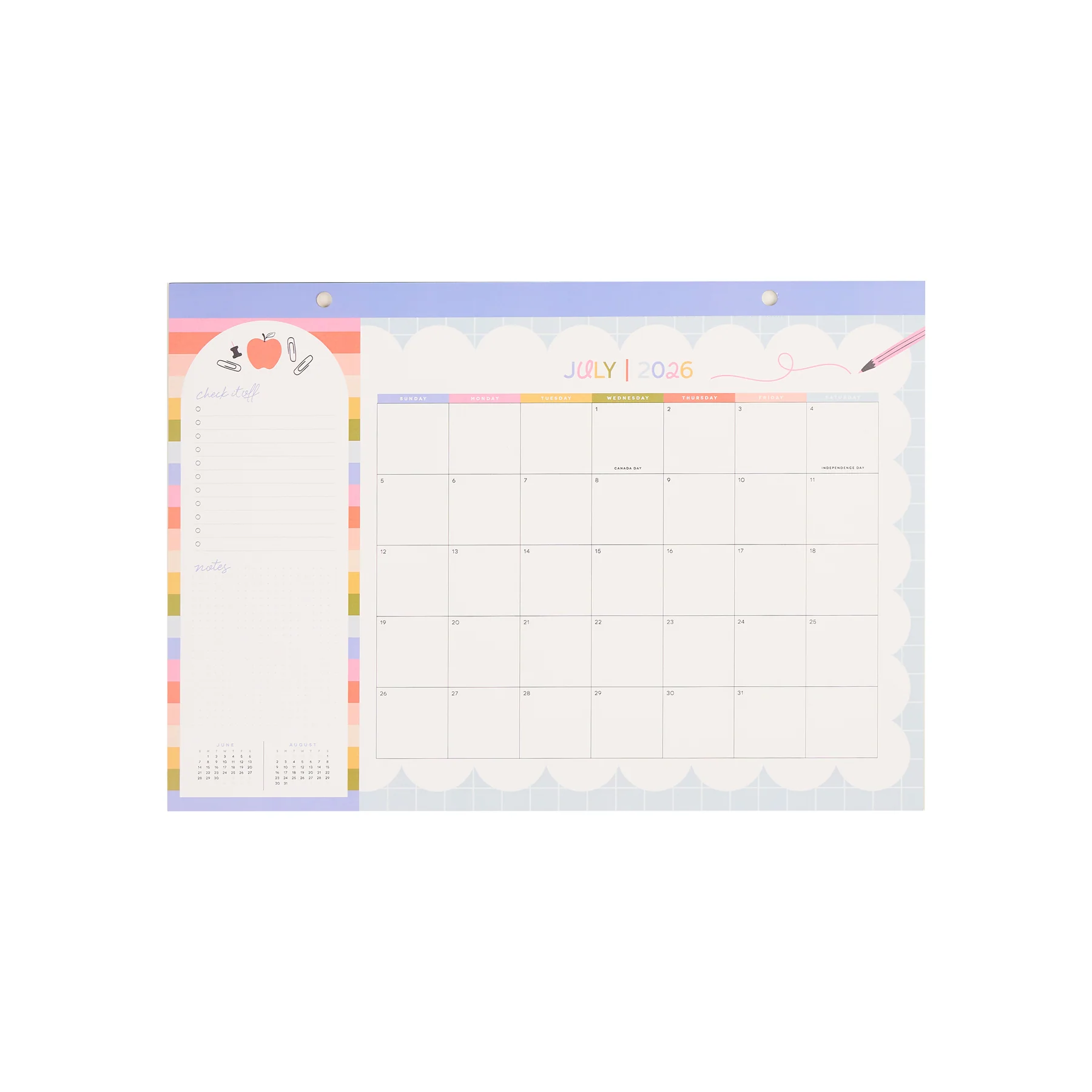 School Doodles - Small Desk Calendar - 12 Months - Image 8