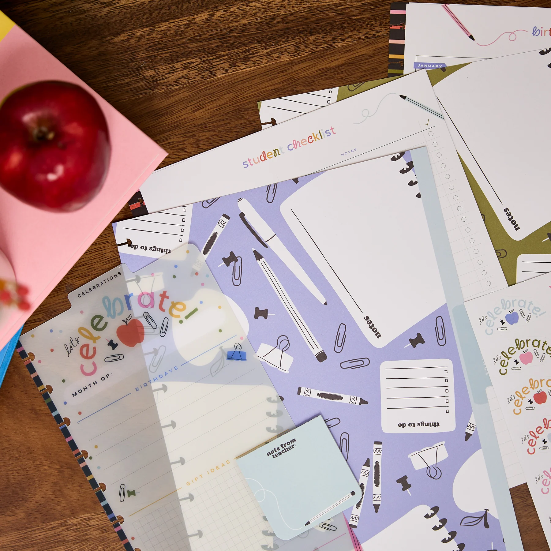 School Doodles - Teacher Checklists & Birthdays - Big Accessory Pack - Image 10