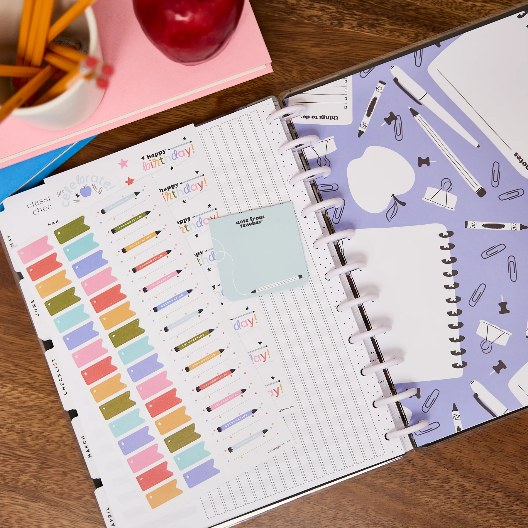 School Doodles - Teacher Checklists & Birthdays - Big Accessory Pack - Image 4