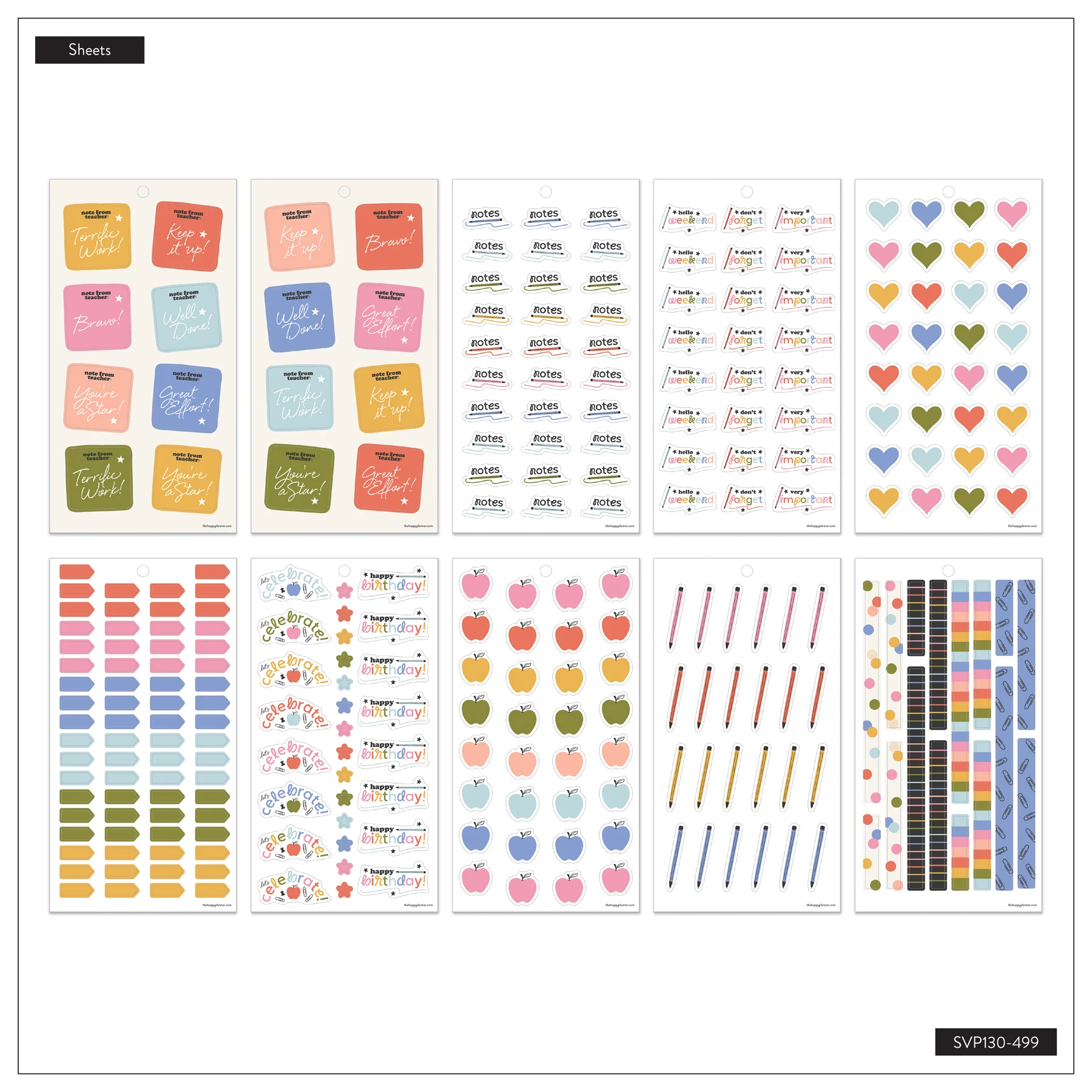 School Doodles - Value Pack Stickers - Big - Image 8