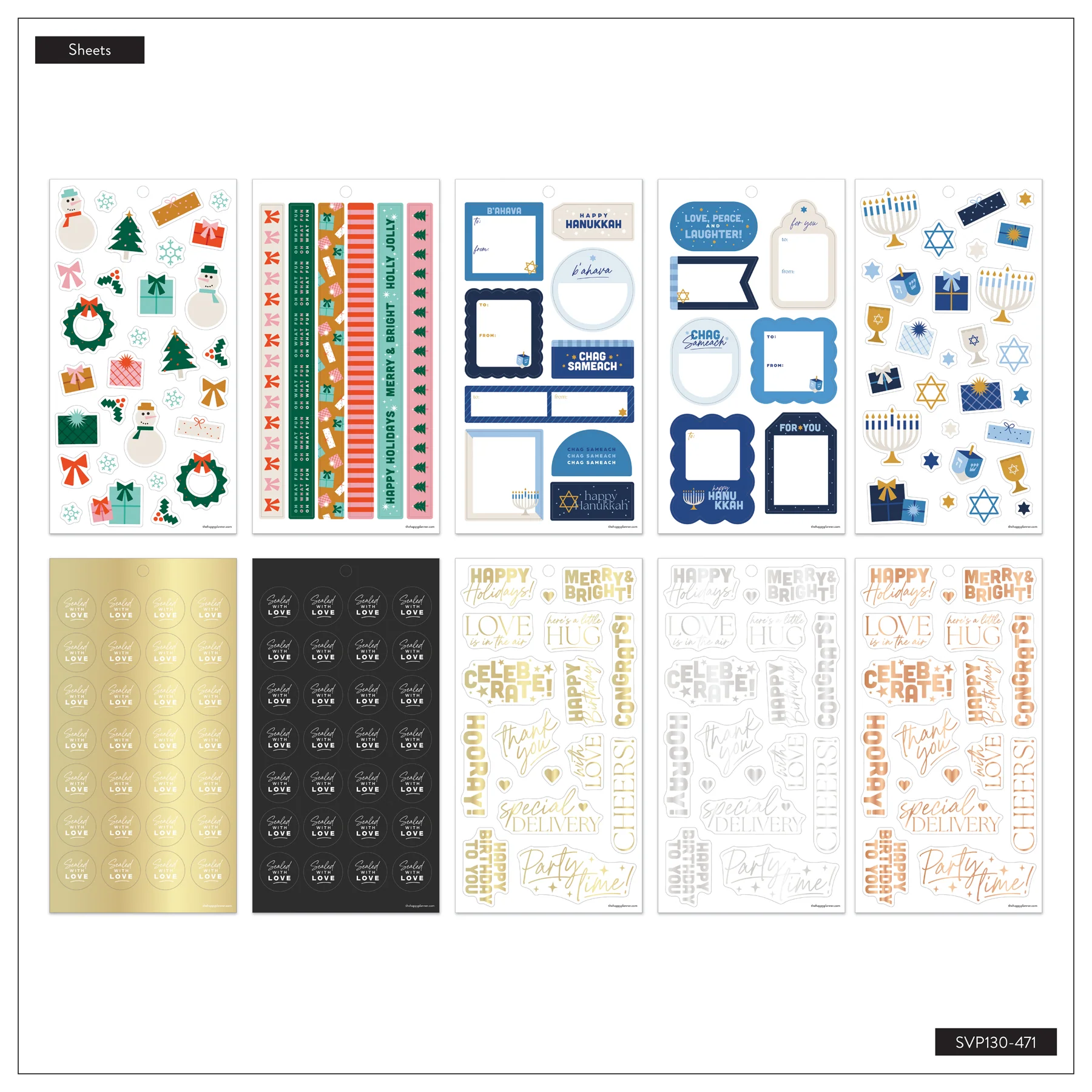 Seasonal Gift Tags - Value Pack Stickers - Image 10